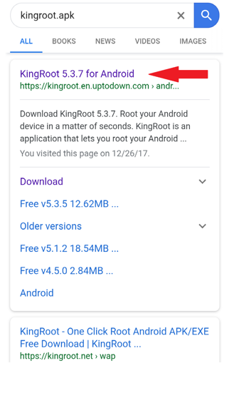 free download and install kingo android root on your computer